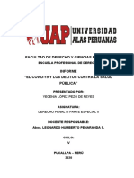 Informe El Covid 19 y Los Delitos Contra La Salud Pública