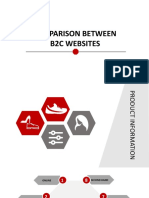 Comparison Between B2C Websites: BY: Aastha Sharma Abhishek Kumar Nirala Shubham