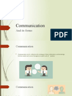 Communication: and Its Forms