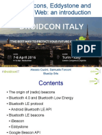 Ble Beacons, Eddystone and Physical Web: An Introduction: Alessio Cucini, Samuele Forconi Blueup Srls