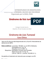 Prevención del Síndrome de Lisis Tumoral