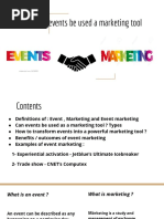 Events As A Marketing Tool PDF