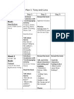 Guided Reading Plan 1 Tony and Luna