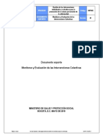 Monitoreo y Evaluación de Intervenciones Colectivas