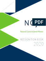 National Council of Jewish Women Recognition Book 2020