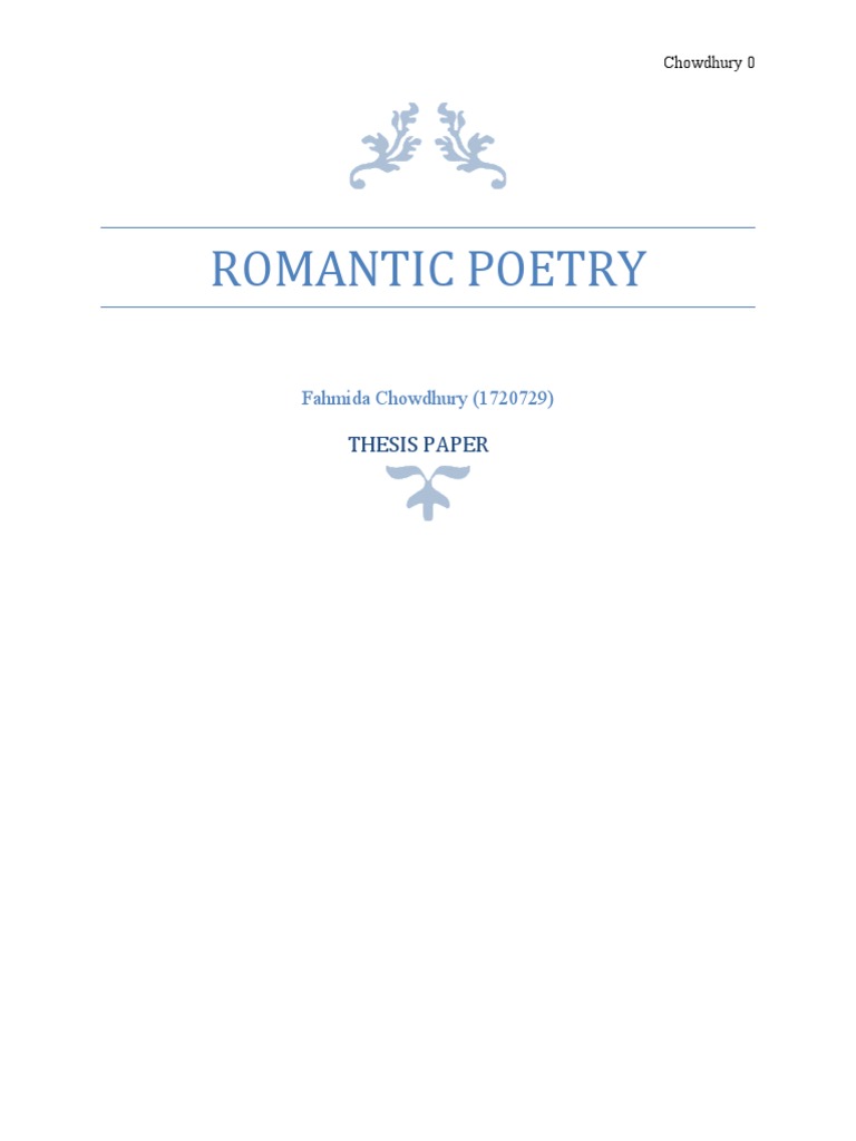 Nature's Duality in Romantic Poetry | PDF | Romanticism | Samuel Taylor ...