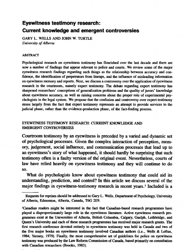 Eyewitness testimony essay psy-102 image