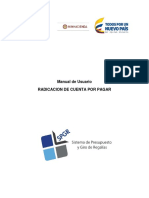 Manual Radicacion Cuenta Por Pagar PDF