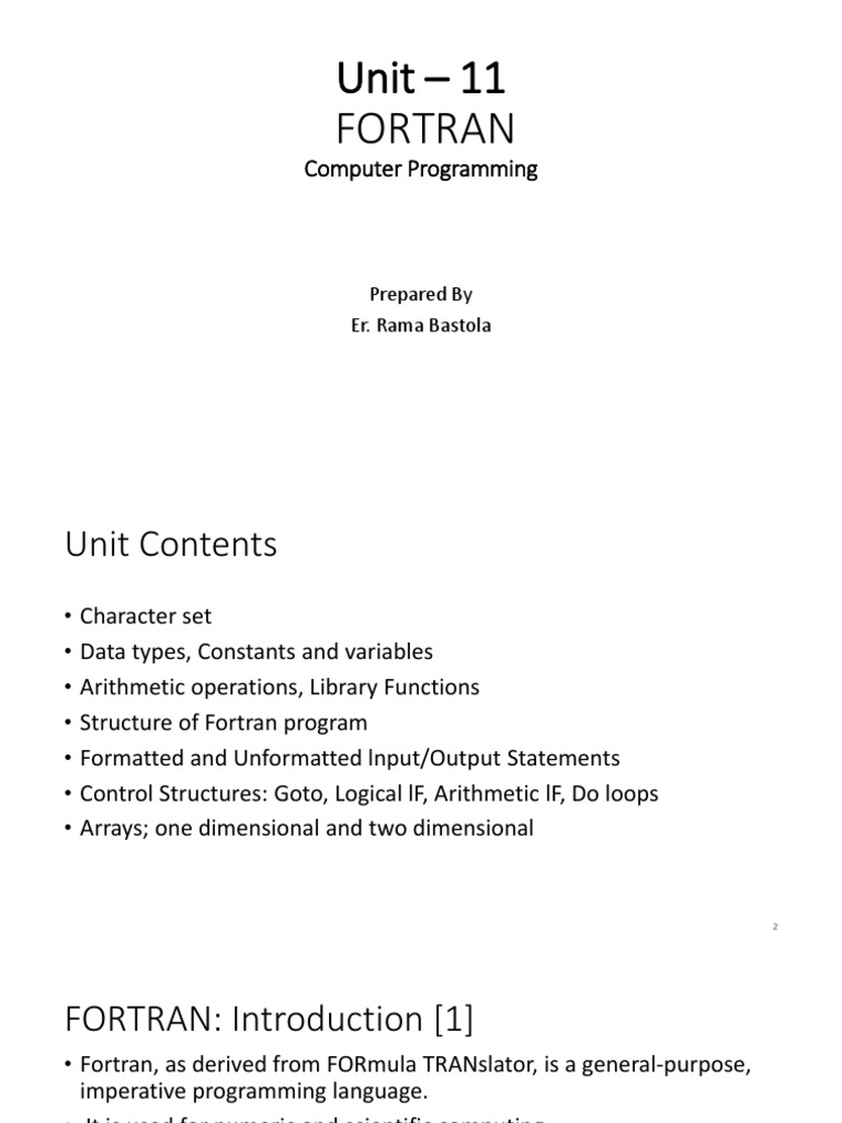 Fortran Program Structure Overview | PDF | Data Type | Reserved Word