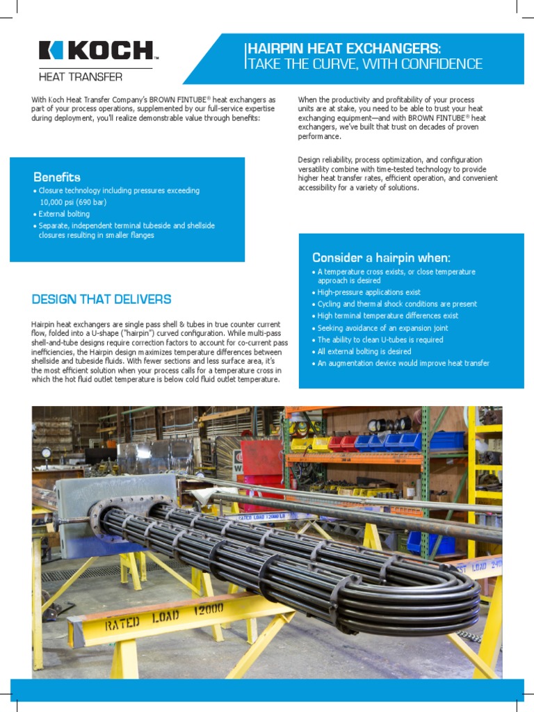 Take The Curve, With Confidence Hairpin Heat Exchangers PDF Heat