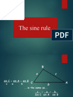 The sine rule - finding missing sides and angles of triangles
