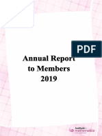 Annual Report To Members 2019 PDF