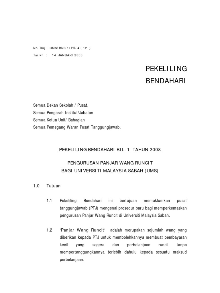 Bendahari Ums Surat Penerimaan Wang
