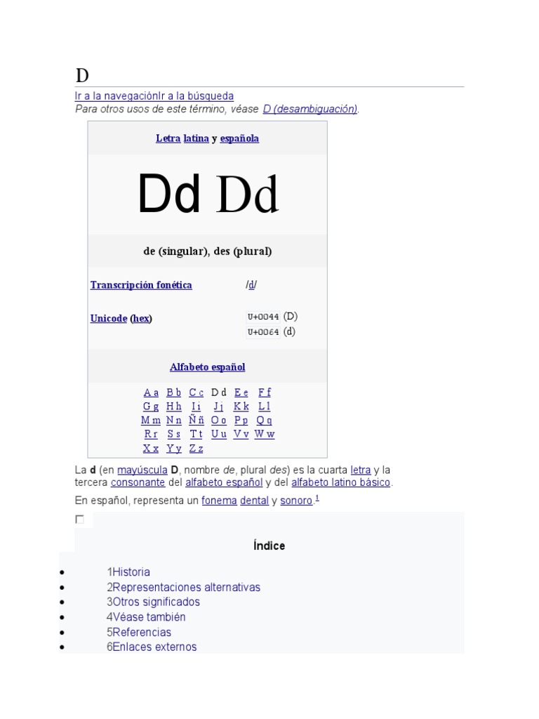 D