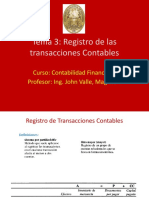 T3. Registro de Transacciones Contables