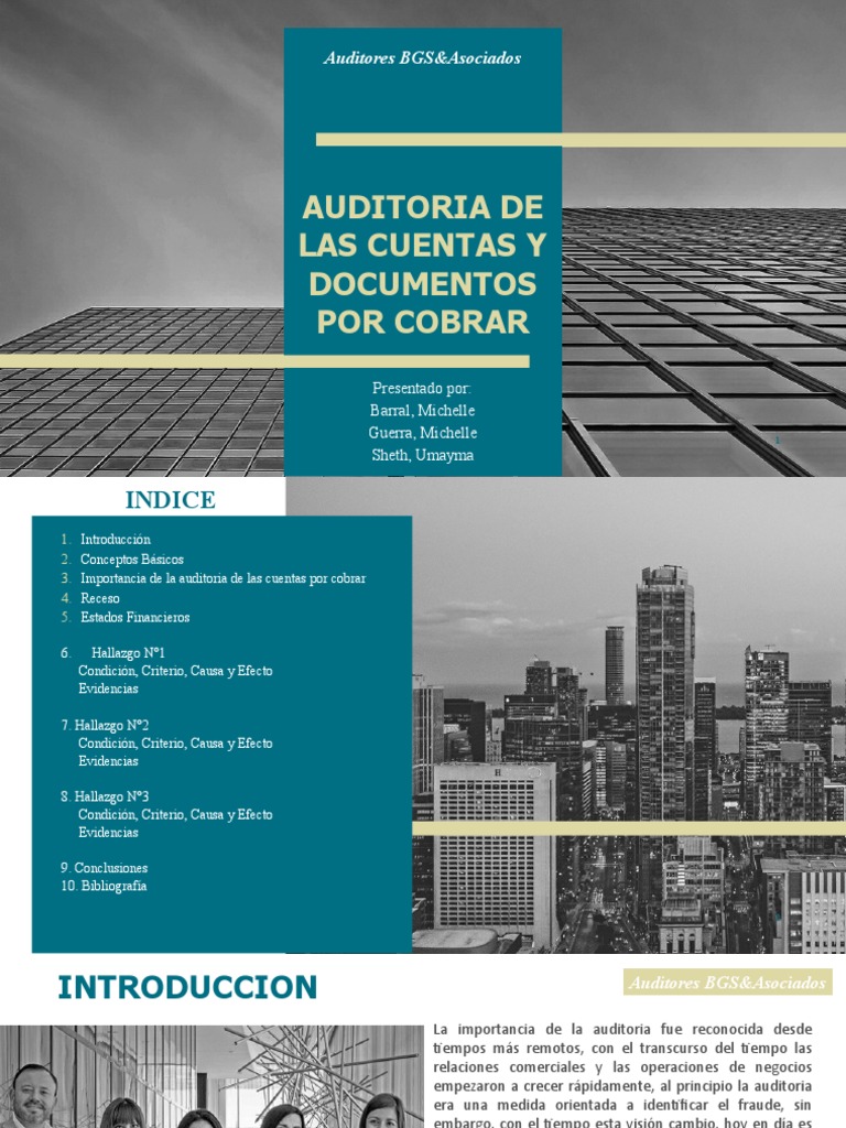 Auditoria de Las Cuentas y Documentos Por Cobrar | PDF | Auditoría ...
