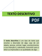 Texto Descritivo