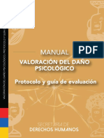 Versión digital del Manual Valoración del Daño Psicológico Protocolo y Guía de Evaluación Ecuador