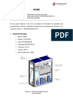 Informe de Mantenimiento Correctivo - Cuarto de Control e House Fuga de Gas Refrigerante