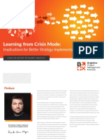 Learning From Crisis Mode:: Implications For Better Strategy Implementation