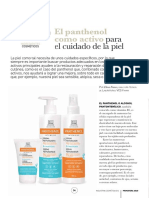 Articulo - El Panthenol Como Activo para El Cuidado de La Piel PDF