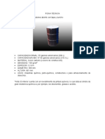 Ficha Tecnica Cilindro Metalico 55 Galones Con Tapa y Zuncho PDF
