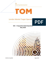 London Market Target Operating Model: SDC - Frequently Asked Questions May 2019