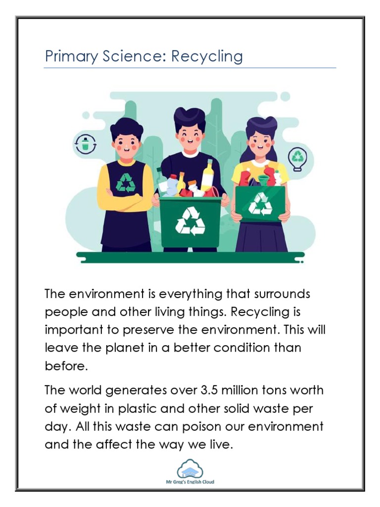 Recycling PDF | PDF | Science & Mathematics