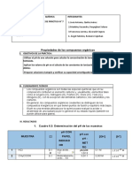 Infome de La Laboratorio de Quimica