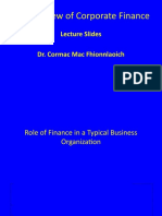 Session 1 An Overview of Corporate Finance