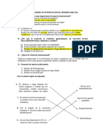 Cuestionario Primer Parcial de Comercio Internacional