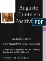 Auguste Comte e o Positivismo