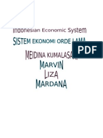 Sistem Ekonomi Orde Lama