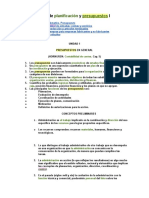 Guía de planificación y presupuestos I