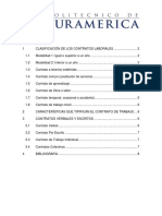 Clasificación de Los Contratos Laborales PDF