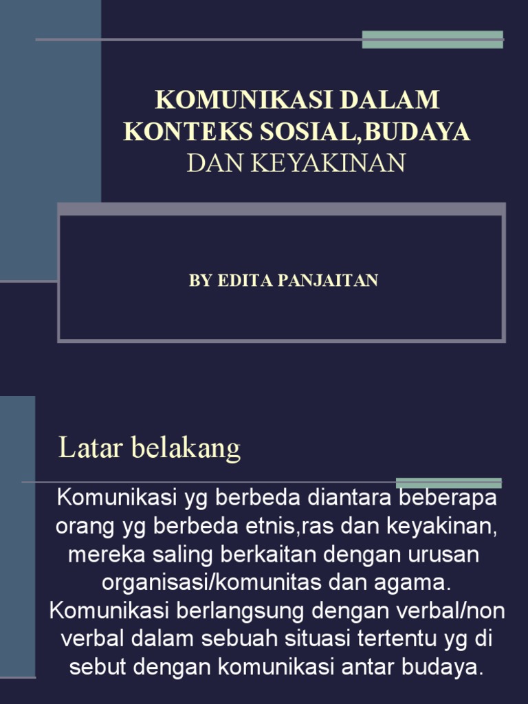 Komunikasi dalam Budaya dan Keyakinan | PDF | Karier & Perkembangan