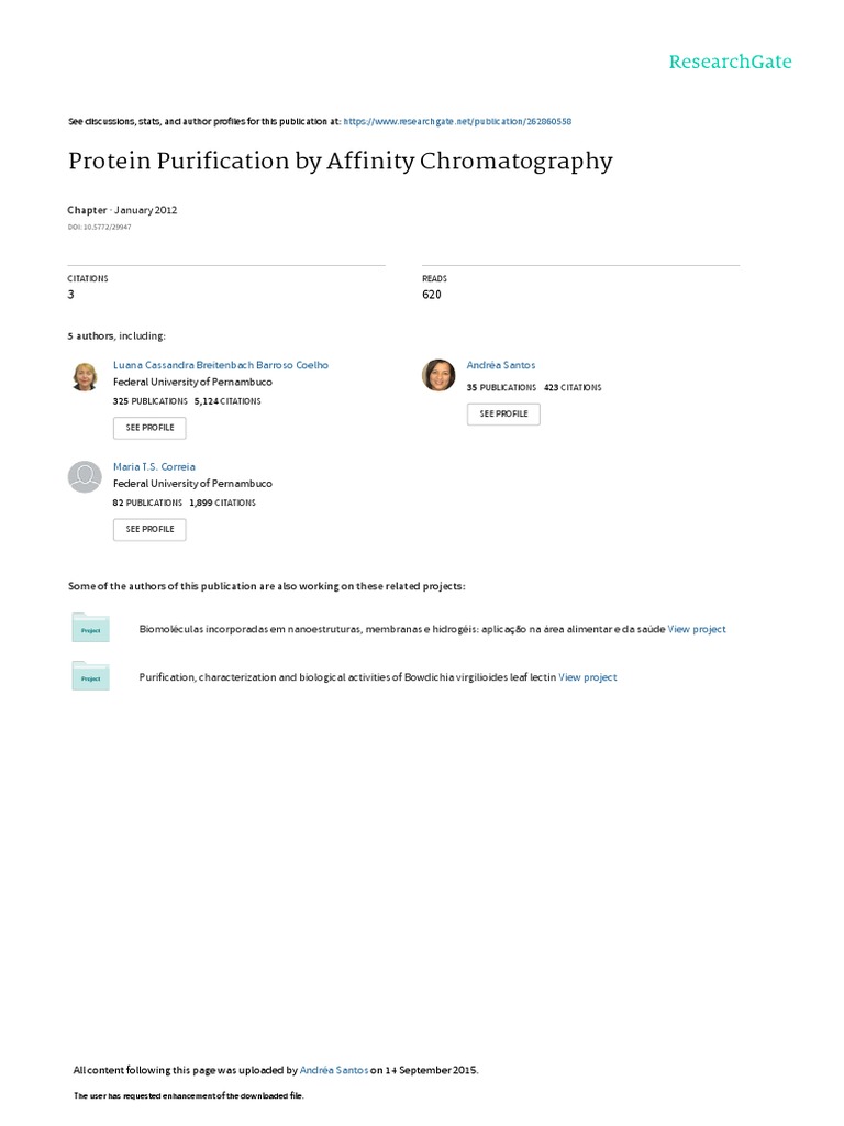 Affinity Chromatography Guide | PDF | Protein Purification | Monoclonal ...