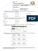 Guía Multiplicacion y Division de Decimales