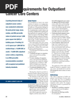 Parking Requirements For Outpatient Cancer Care Centers: Study Purpose