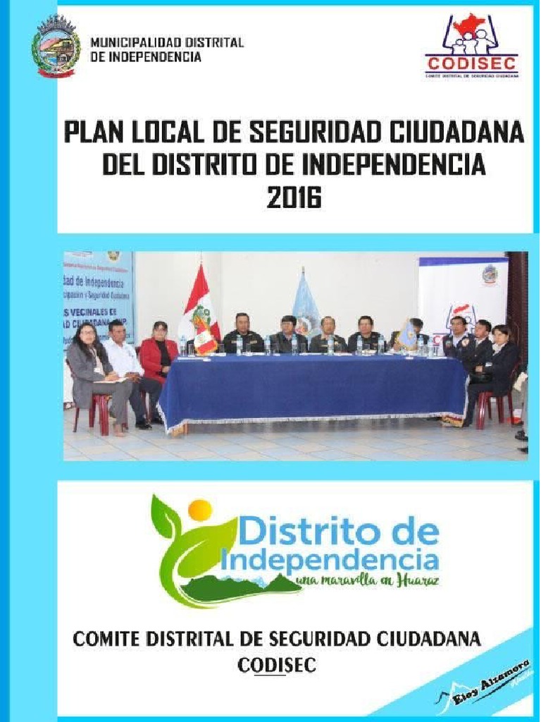 Plan de Seguridad Ciudadana en Independencia | PDF | Seguridad ...