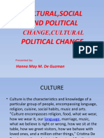 Cultural, Social and Political Change, Cultural Political Change