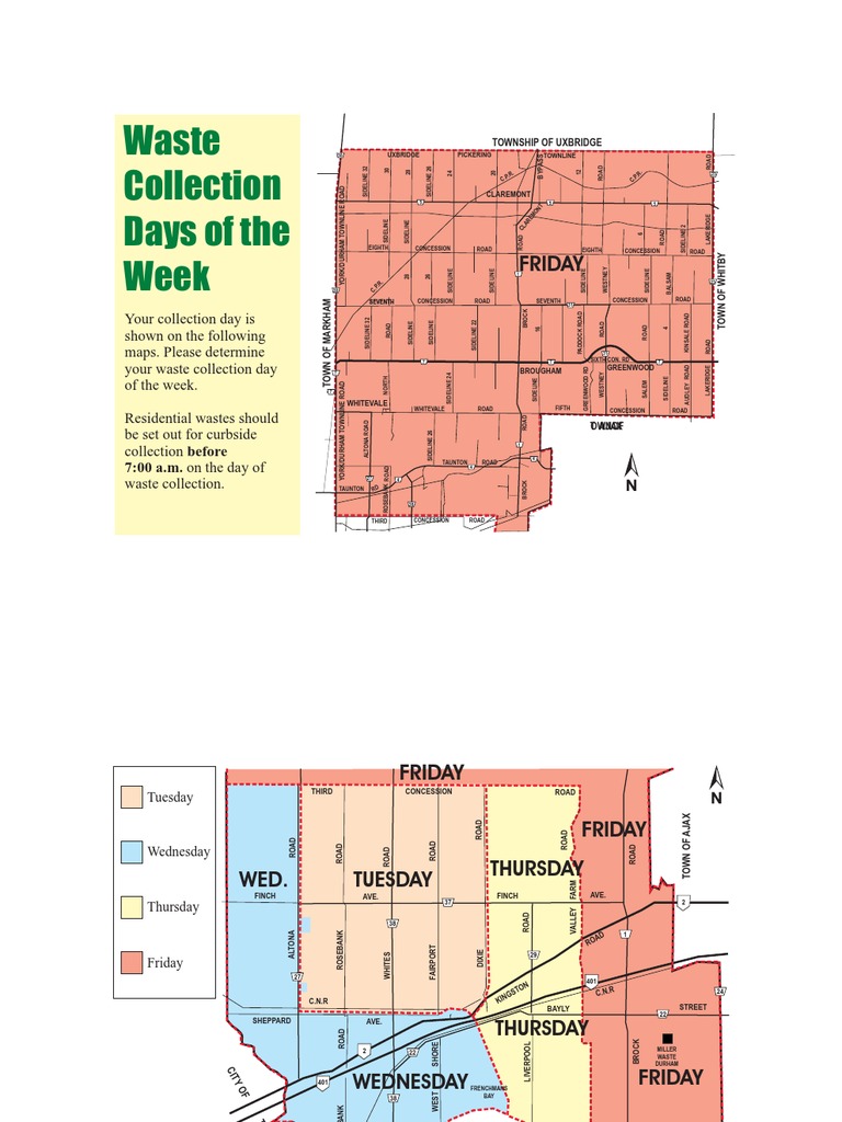 Pickering Garbage & Recycling Pickup Schedule | Waste Management | Holidays