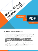 Sejarah Daulah Fatimiyah Di Mesir