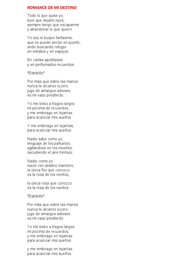 Romance De Mi Destino scribd