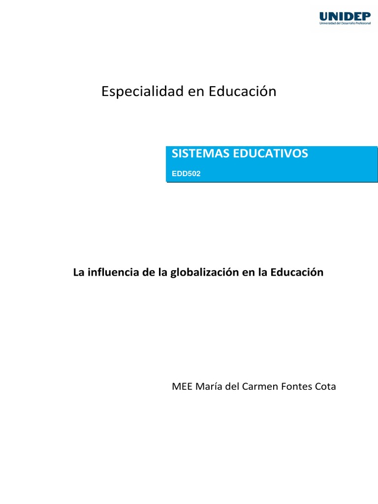 Impacto de la Globalización en Educación | PDF | Globalización | Política