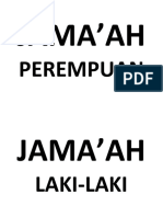 Jama'Ah: Perempuan