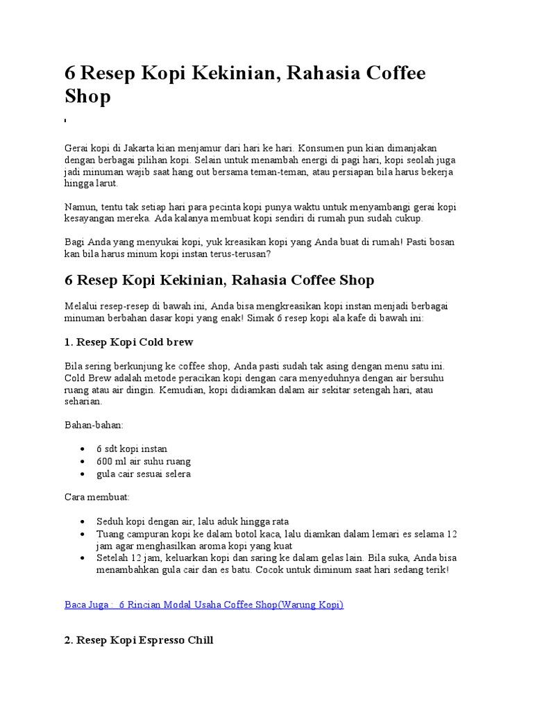 Kopi Kopi Kopi Pdf