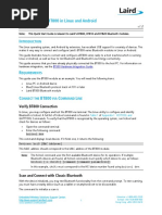 Quick Start Guide - Configuring The BT800 in Linux and Android