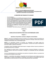 2015 Arrêté #13312-2015 Relative À La Domiciliation Et Au Règlement Des Iimportations