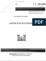 Laboratory Soils Testing: Engineer Manual E M 1110-2-1906